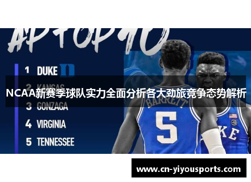 NCAA新赛季球队实力全面分析各大劲旅竞争态势解析
